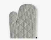 Grillhandske grøn/hvid 19x31cm