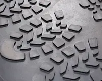 Skobakke Gummi Sort 40x70 cm