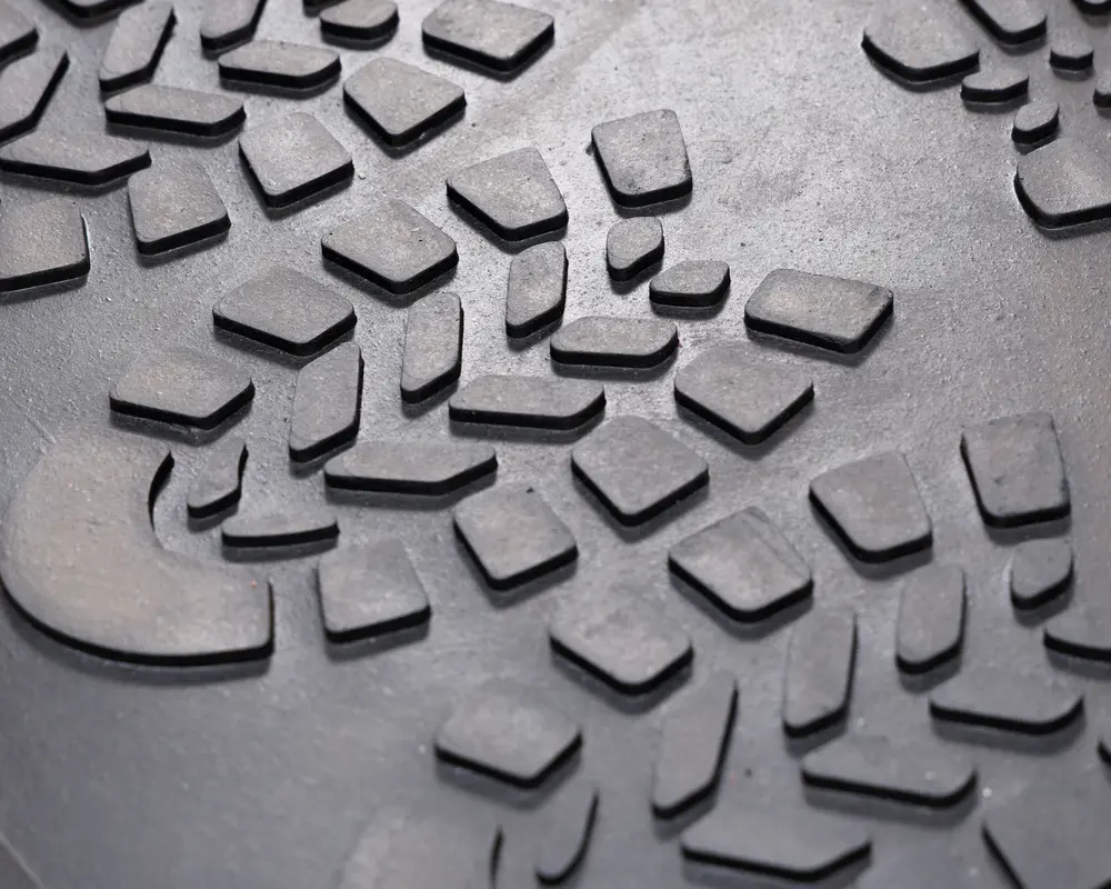 Skobakke Gummi Sort 40x70 cm