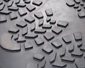 Skobakke Gummi Sort 40x70 cm