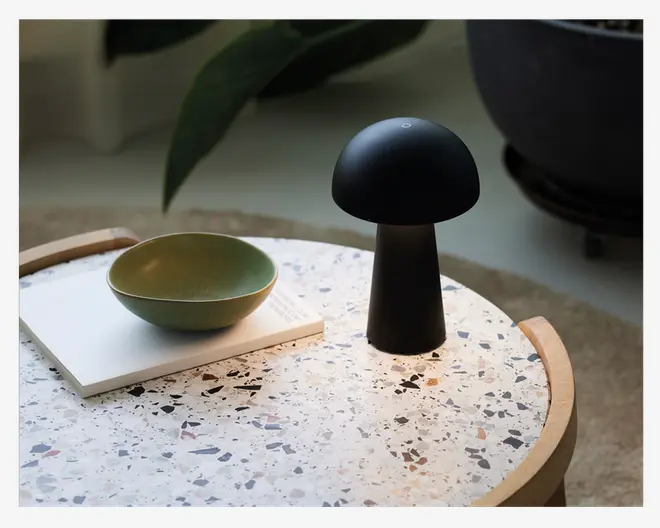 Bordlampe Move Me sort LED H.21,5 cm 