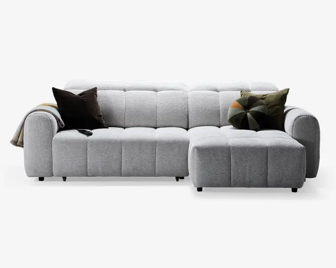 Sofa med chaiselong højre relaxfunktion