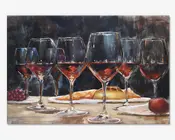 Maleri vinglas 80x120 cm