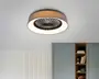 Loftlampe med ventilator grå