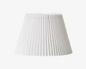 Skærm Emma Villa hvid H.18 cm