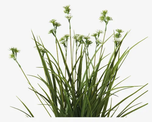Græs Med Blomster Plastik H.55 cm