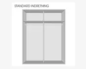 Garderobeskab Swiss m. 2 skydedøre