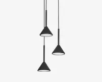 Loftlampe Fuji 3 x pendel sort Ø.29 cm 