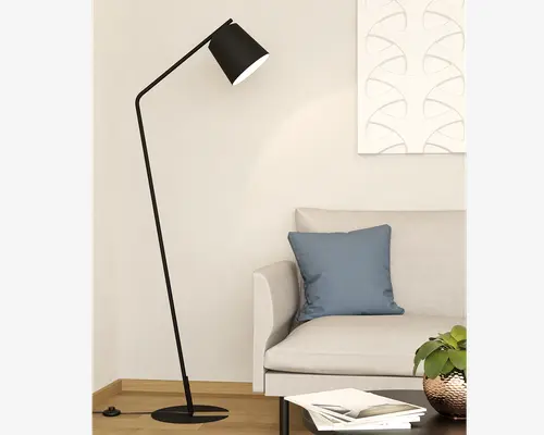 Gulvlampe Oneda sort H.160,5 cm