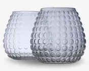 Vase klar boble glas 20x25 cm 
