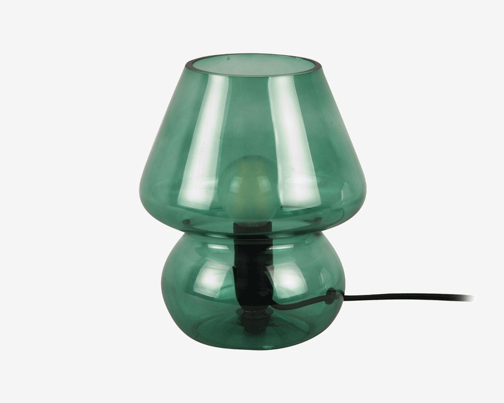 Bordlampe Vintage Grøn H.18 cm 