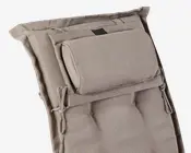 Hynde t/dækstol m/nakkepude cappuccino