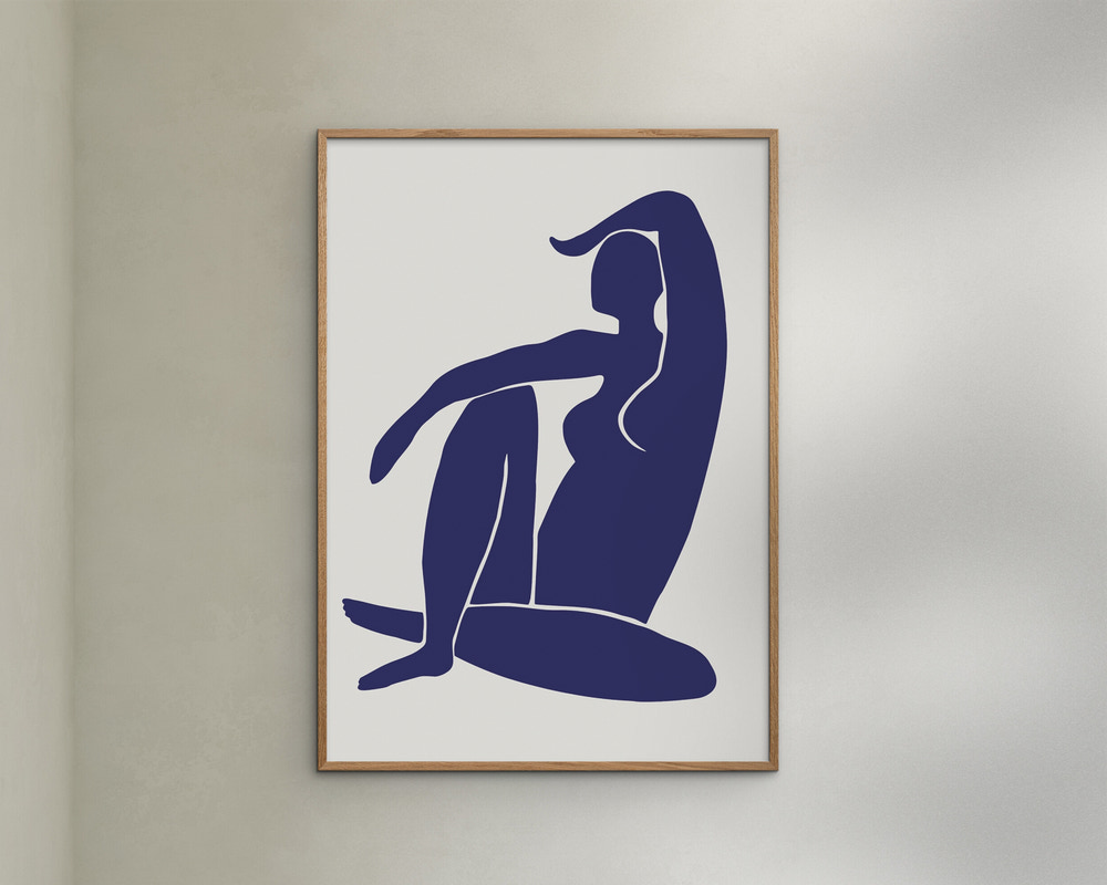 Plakat Figure Bleu 50X70 cm