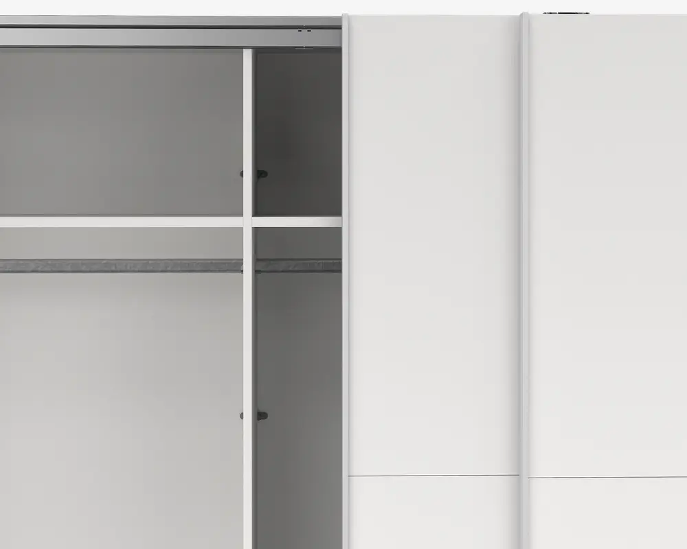Garderobeskab Case hvid B. 244 x H. 221 cm