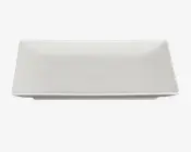 Quadro Tallerken Flad 26x26 cm Hvid