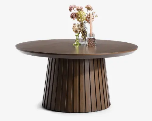 Sofabord røget eg Ø-90 cm