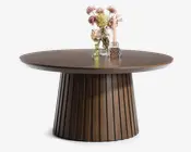 Sofabord røget eg Ø-90 cm