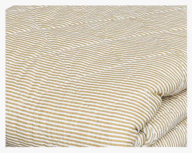 Quilt Plaid Stribe Sennep