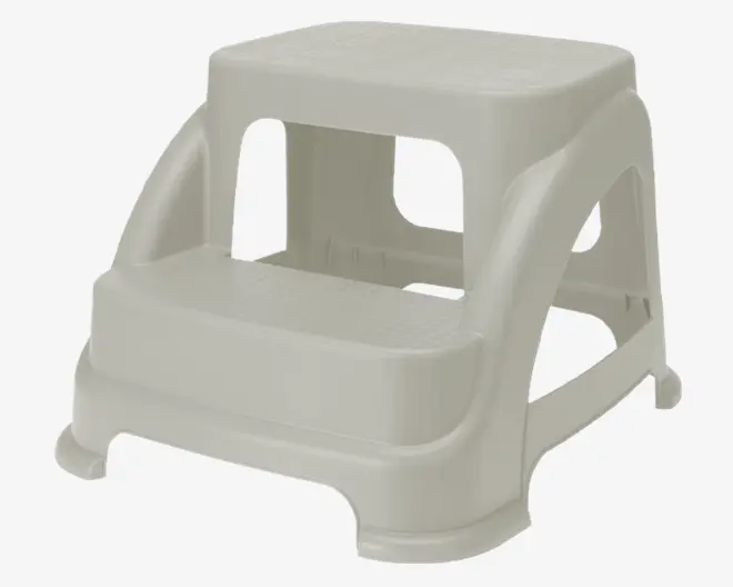 Skammel med 2 trin ass farver