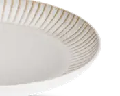 Tallerken hvid/beige Ø.21 cm