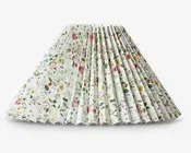 Plisséskærm Blomster Grøn 23 cm