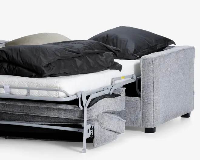 Sovesofa dobbelt med metaludtræk