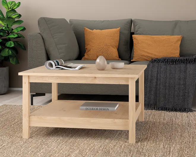 Sofabord Madrid lys eg kunstfiner