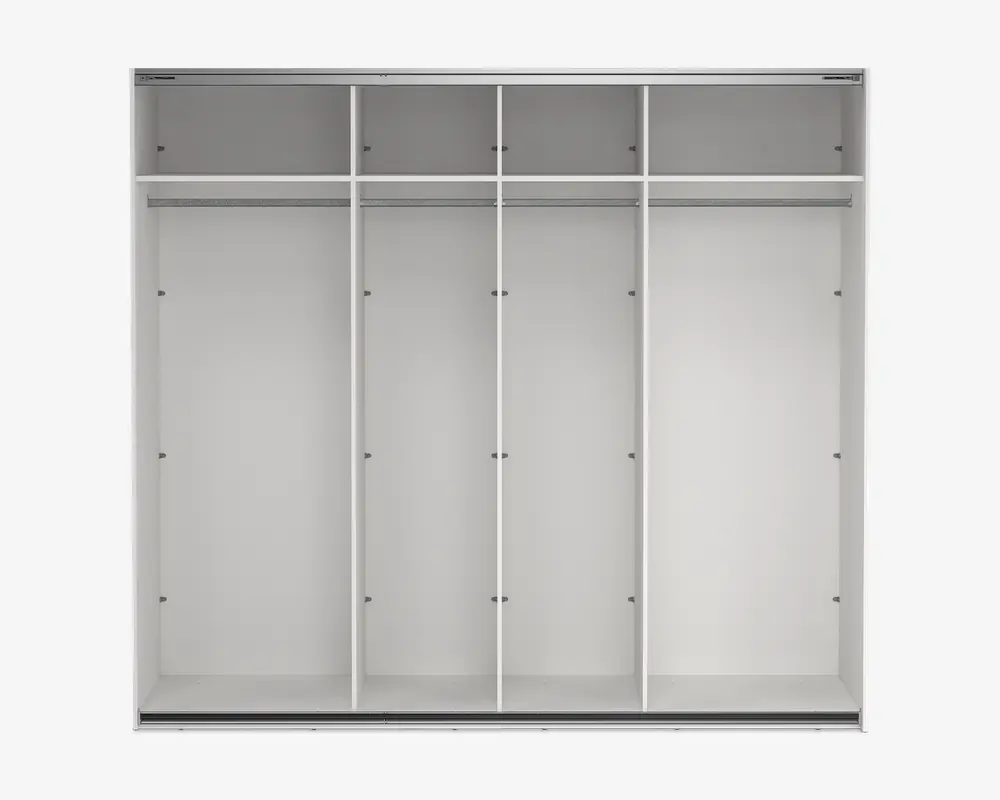 Garderobeskab Case hvid B. 244 x H. 221 cm