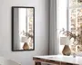 Spejl Gallery sort træ 40x80 cm 