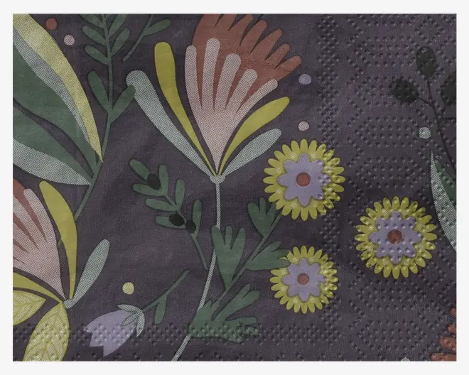 Servietter flower 33x33 cm