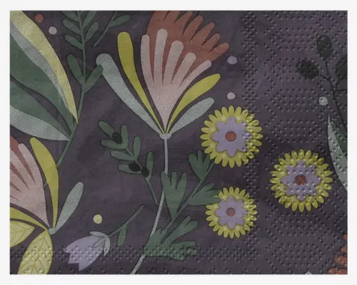 Servietter flower 33x33 cm