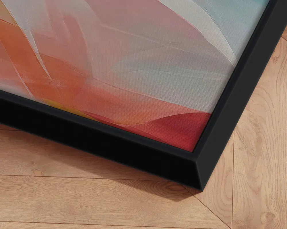 Billede Brun Lines 90x90 cm 