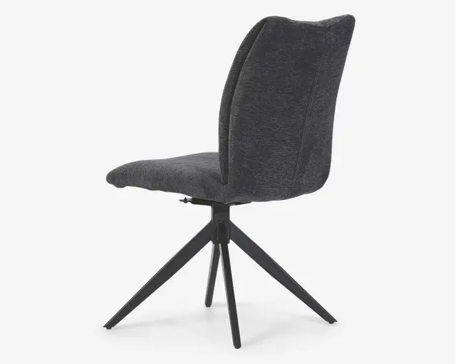 Spisebordsstol med drejestel i grå