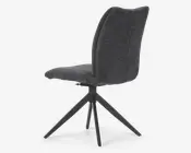 Spisebordsstol med drejestel i grå