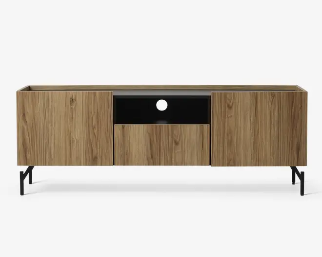 Tv-bord Bergen Catania Eg/Sort