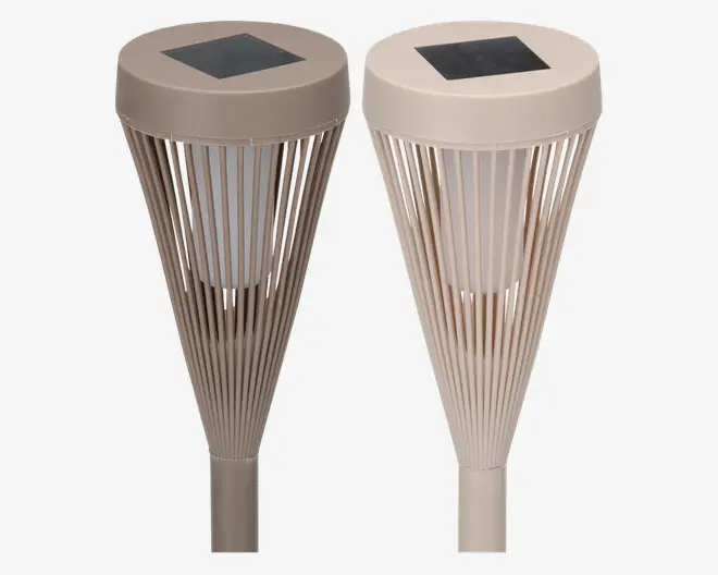 Solcellelampe udendørs ass H.46 cm 