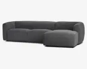 Sofa M/Chaiselong Violino Højre Grå