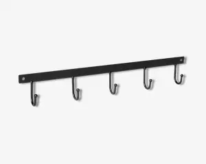 Knagerække m/5 metal L.42 cm 