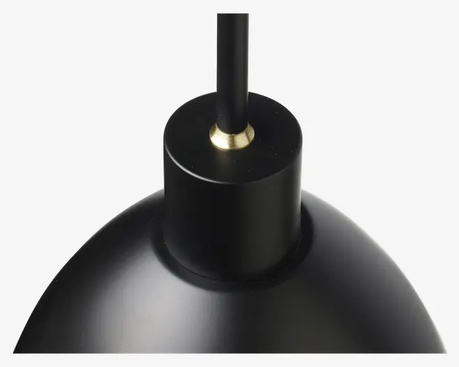 Loftlampe Rock sort Ø.20 cm