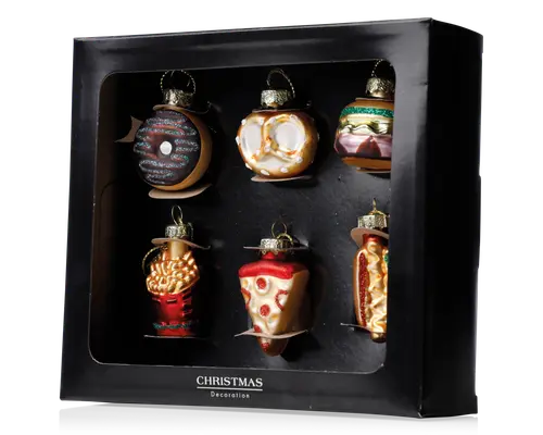 Juleornament mad 6 stk. H.5 cm