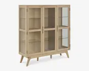 Vitrine Marte i eg B. 140 cm