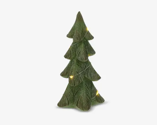 Juletræ LED grøn ass 15,5 cm