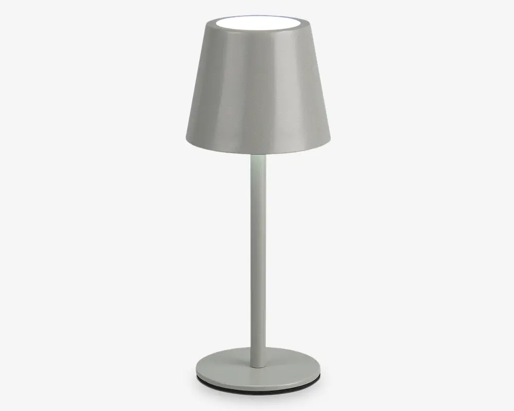 Bordlampe Diaz grå H.21 cm 