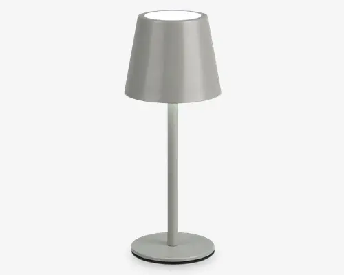 Bordlampe Diaz grå H.21 cm