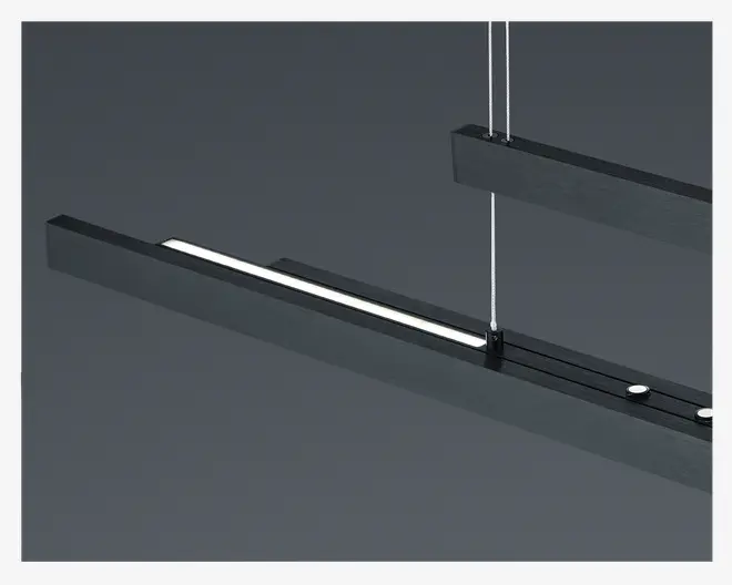 Loftlampe Trajan Sort L.150 cm