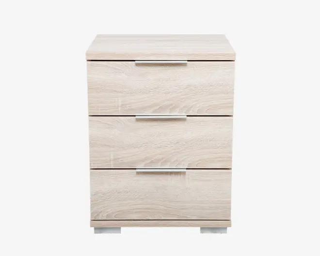 Sengebord m. 3 skuffer