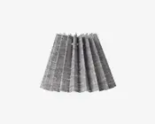 Plisseskærm Sort Nistret 11 cm