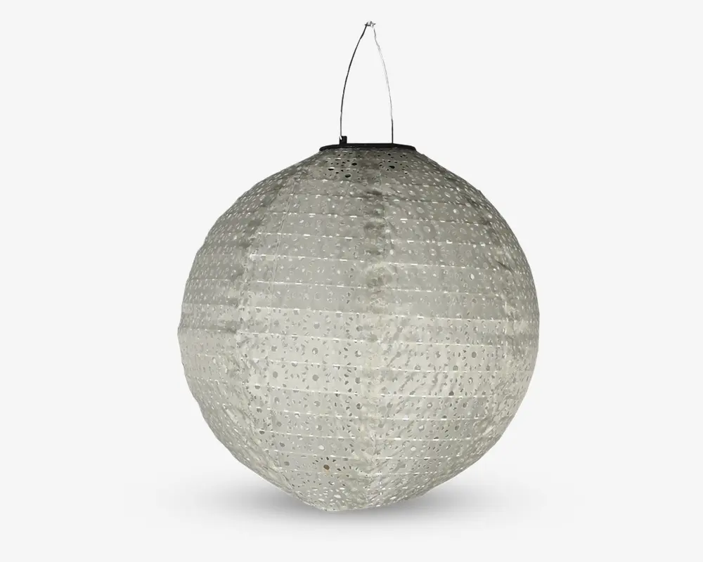 Solar rispapirlampe grøn Ø.30 cm 