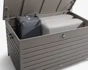 Hyndeboks lys grå alu 680 L