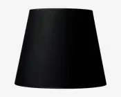 Skærm Isabella Domus sort/kobber H.28 cm